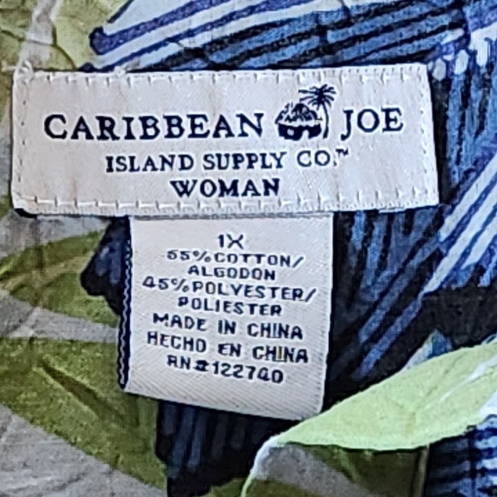 Caribbean Joe Womens Button Up Size XL - Picture 9 of 10